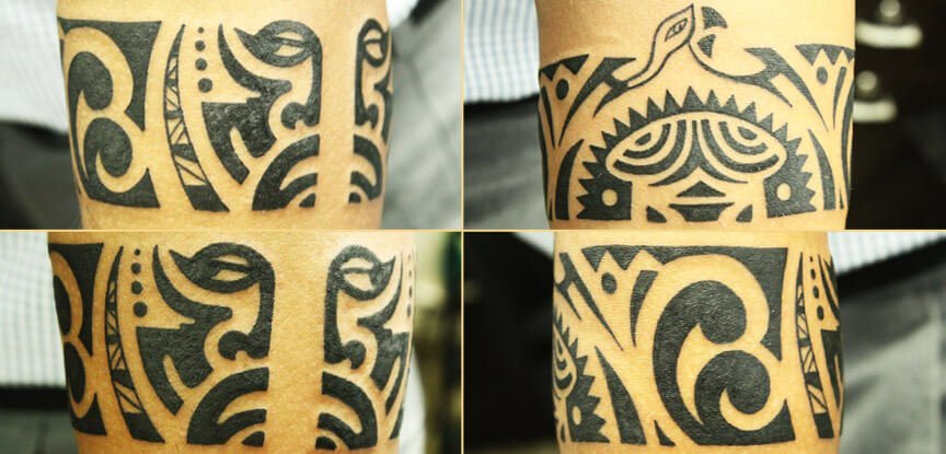 Solid Arm Band Tattoo - Black Poison Tattoos - Tattoo Studio in India