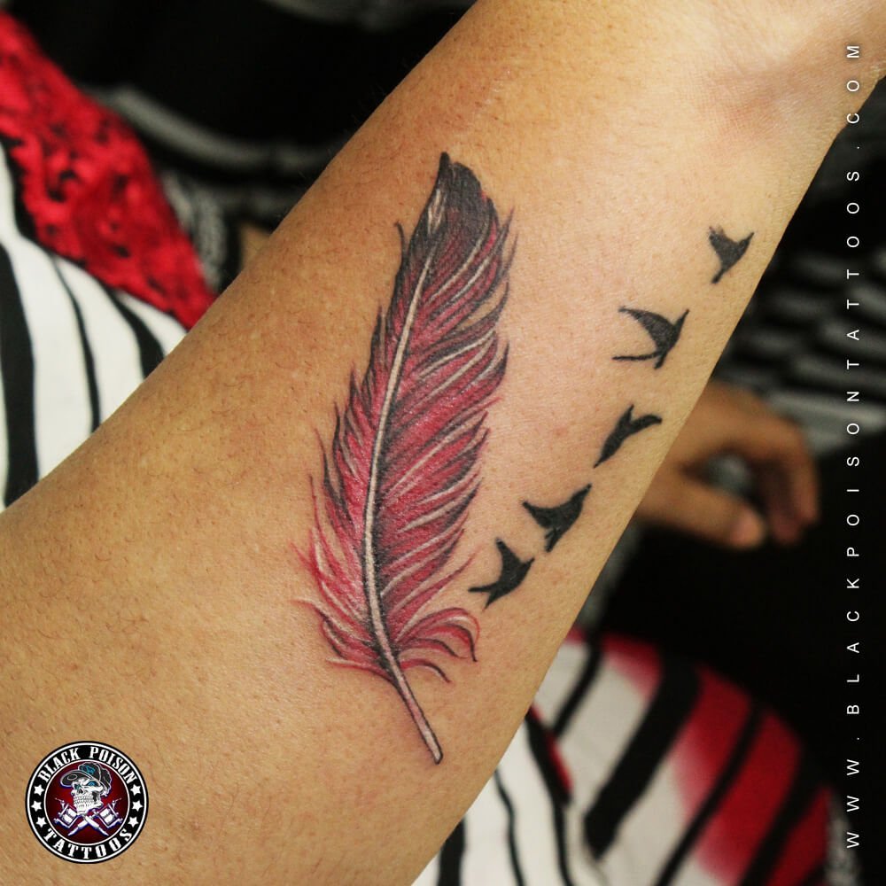 Feather Tattoos and its Designs Ideas Images and Meanings - Black ...