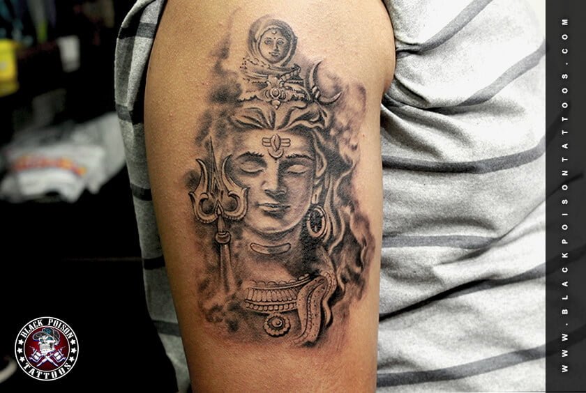 Shiva Tattoo Best Tattoo Artist in India Black Poison Tattoo Studio