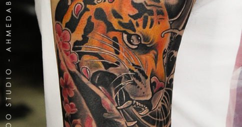 Japanese  Tiger Tattoo